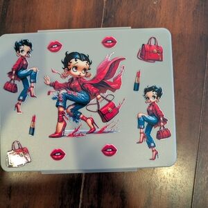 New Gray Box with Betty Boop Character and Red Accents